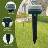 Repelente Solar Ultrassônico Troover para Ratos e Cobras LED para Jardim e Gramado